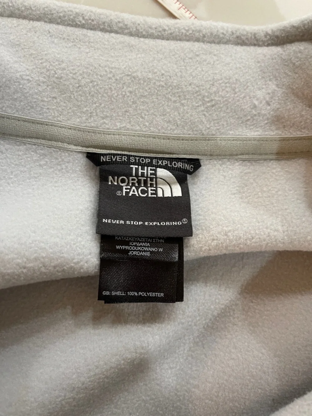 The North Face Men’s Lightweight Fleece 1/4 Zip Pullover SZ XL Light Grey